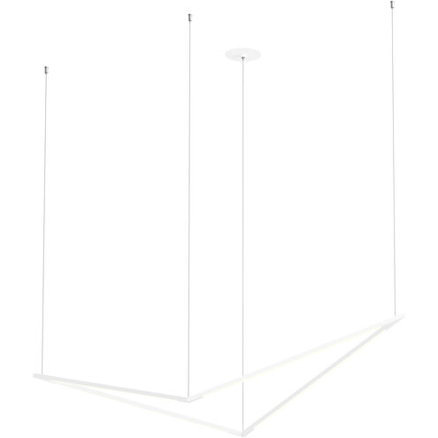Z-Bar LED 14.68 inch Matte White Pendant Ceiling Light, Bird